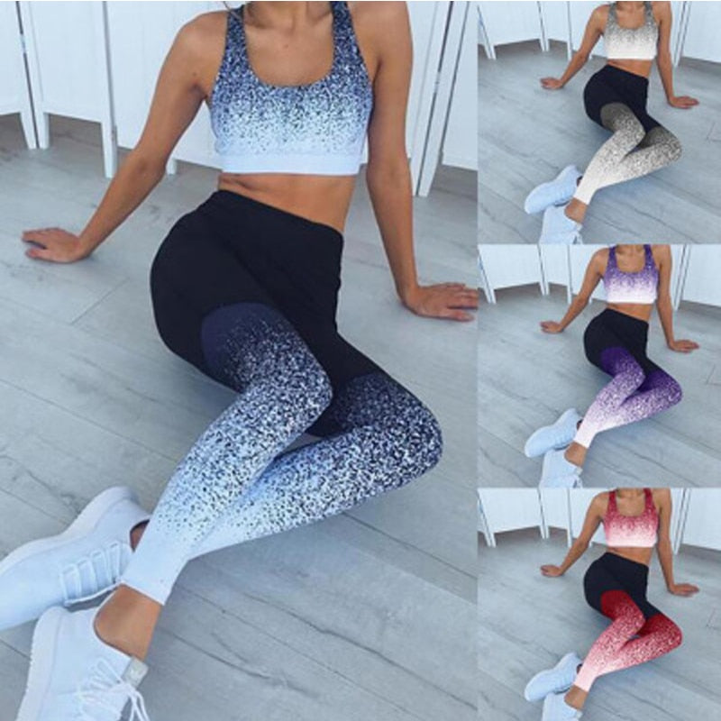 Gradient Print Fitness Leggings